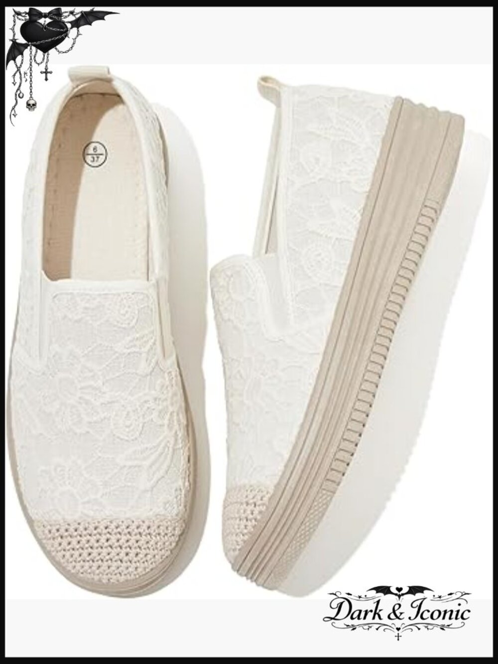 Lace Espadrilles Slip On Loafers Platform Sneakers Comfortable Flat Shoes